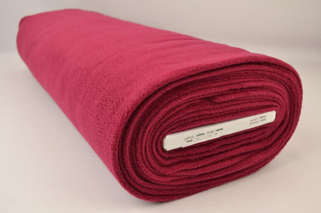 Vinröd polar fleece – anti-pilling, varm & lätt (bild 2 av 7)