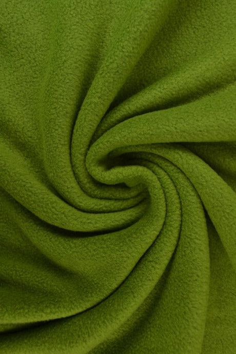 Mossig grön polar fleece – anti-pilling, varm & lätt (bild 1 av 7)