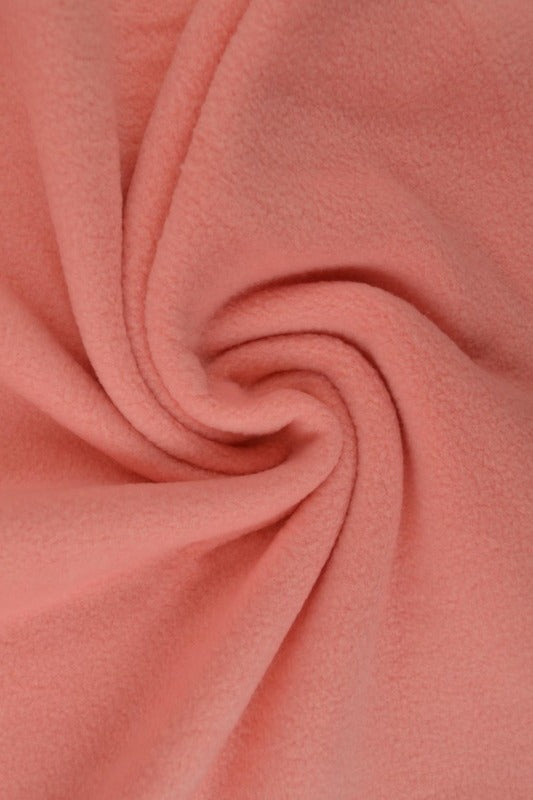 Laxfärgad rosa polar fleece – anti-pilling, varm & lätt (bild 1 av 7)