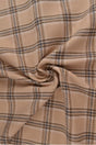 Beige skotskrutig flanell m. svarta och blå linjer (bild 1 av 14)