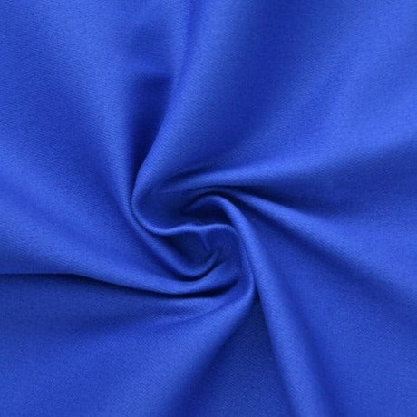 Blå bomullstwill med stretch – diagonal twill & formfast komfort (bild 1 av 7)