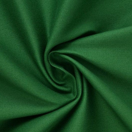 Mörk grön bomullstwill med stretch – diagonal twill & formfast komfort (bild 1 av 7)