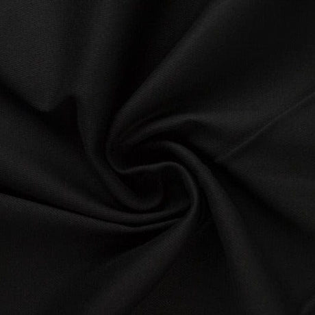 Svart bomullstwill med stretch – diagonal twill & formfast komfort (bild 1 av 7)