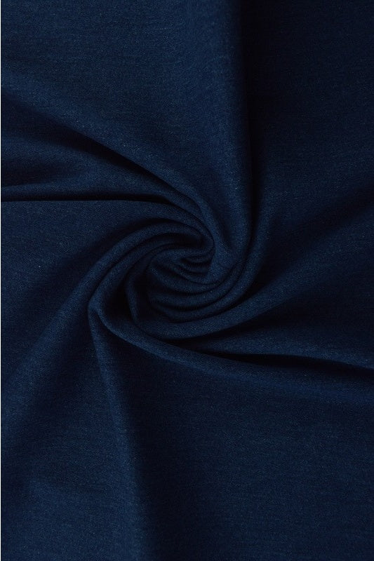 Indigoblå tvättad denim med stretch (bild 1 av 3)