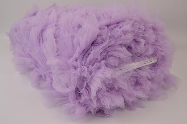 Lavendel broderad mesh med girlanger (bild 2 av 2)