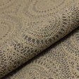 Sandbeige spets på mörkbrun lilly jacquard möbeltyg – blondmönster (bild 1 av 3)