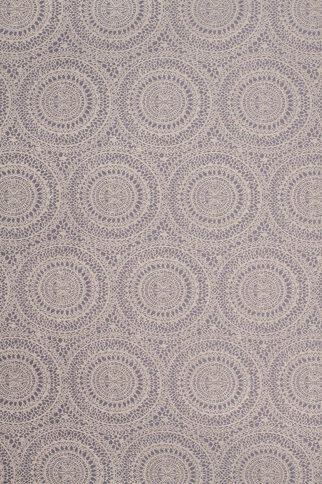 Sandbeige spets på mörkbrun lilly jacquard möbeltyg – blondmönster (bild 2 av 3)