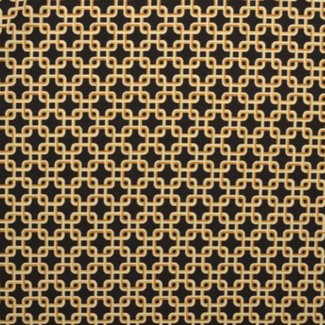 Mörkbrun lycra – kedjemönster, 4-vägs stretch & snabbtorkande (bild 2 av 3)