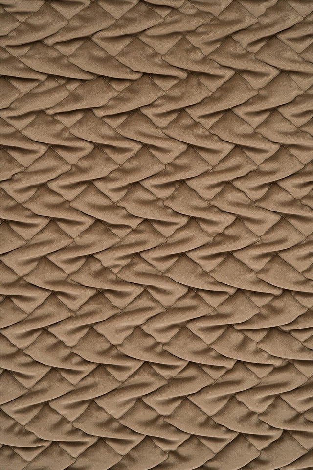 Varm mockabrun magic deluxe p300 – quiltad velour med flätmönster (bild 2 av 5)
