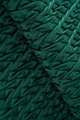 Mörk smaragdgrön magic deluxe p300 – quiltad velour med flätmönster (bild 1 av 5)