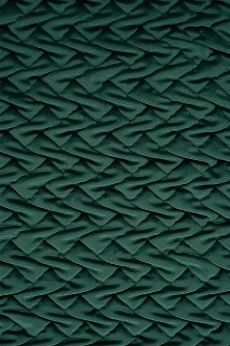 Mörk smaragdgrön magic deluxe p300 – quiltad velour med flätmönster (bild 2 av 5)