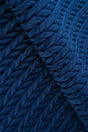 Djup koboltblå magic deluxe p301 – quiltad velour med fin flätning (bild 1 av 5)