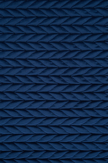 Djup koboltblå magic deluxe p301 – quiltad velour med fin flätning (bild 2 av 5)