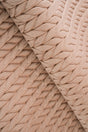 Pudrad sandrosa magic deluxe p301 – quiltad velour med fin flätning (bild 1 av 5)