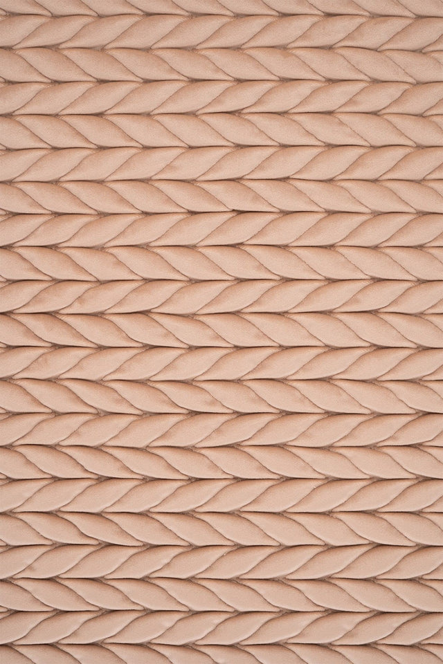 Pudrad sandrosa magic deluxe p301 – quiltad velour med fin flätning (bild 2 av 5)