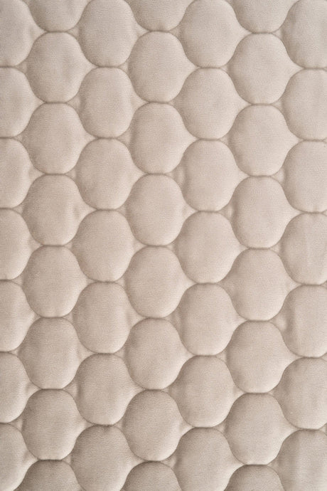 Varm sandbeige magic velvet 3D – quiltad velour med droppmönster (bild 2 av 8)