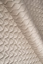 Varm sandbeige magic velvet 3D – quiltad velour med sicksackmönster (bild 1 av 8)