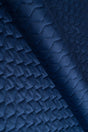 Klassisk marinblå magic velvet 3D – quiltad velour med sicksackmönster (bild 1 av 8)
