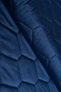 Klassisk marinblå magic velvet 3D – quiltad velour med sexkantsmönster (bild 1 av 8)