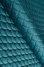 Djup lagunturkos magic velvet 3D – quiltad velour med fjällmönster (bild 1 av 8)
