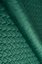Mörk smaragdgrön magic velvet 3D – quiltad velour med sicksackmönster (bild 1 av 8)