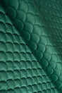 Mörk smaragdgrön magic velvet 3D – quiltad velour med fjällmönster (bild 1 av 8)