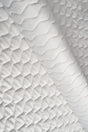 Klar snövit magic velvet 3D – quiltad velour med sicksackmönster (bild 1 av 8)