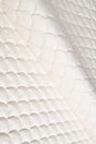 Varm elfenbensvit magic velvet 3D – quiltad velour med fjällmönster (bild 1 av 8)