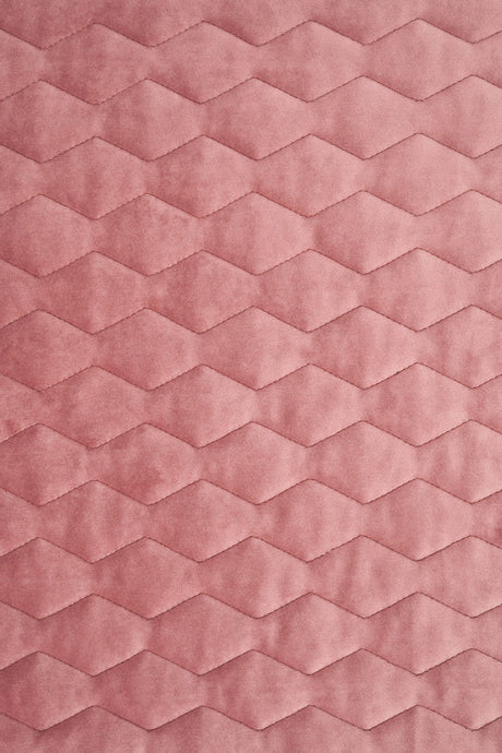 Dammig gammalrosa magic velvet 3D – quiltad velour med sicksackmönster (bild 2 av 8)