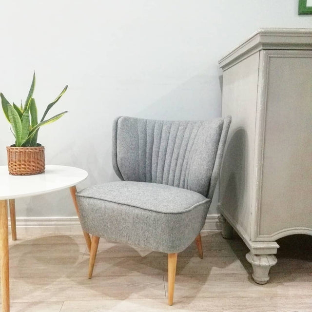 Marmorgrå Clark möbeltyg – ull-blend och melerad look (bild 6 av 6)