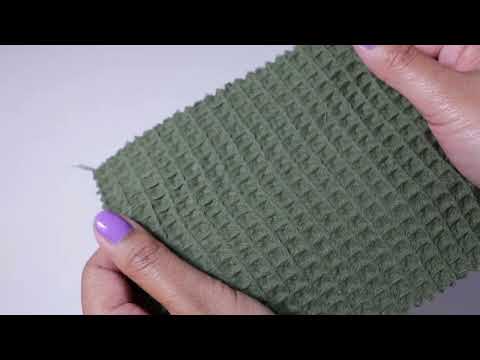 MOSSGRÖN VÅFFEL PIQUÉ – ABSORBERANDE & SNABBTORKANDE