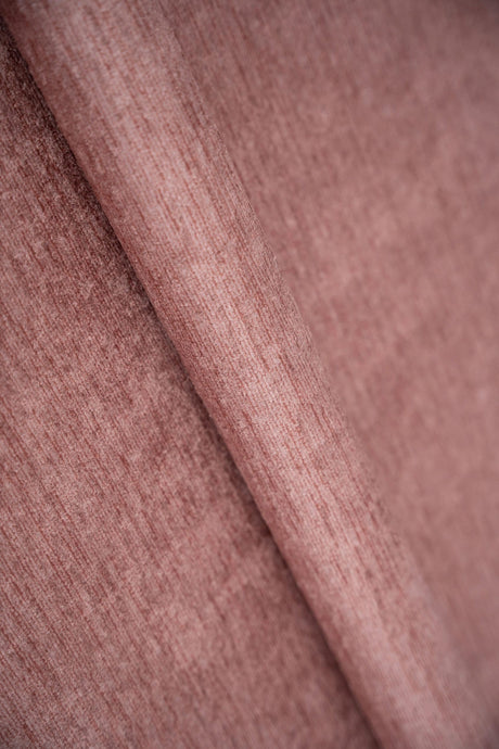 Dammig rosa Rugia möbeltyg – chenille-look & slitstark (bild 1 av 3)
