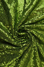 Mossgrön paljettyg – små 3–4 mm paljetter & envägsstretch (bild 1 av 5)