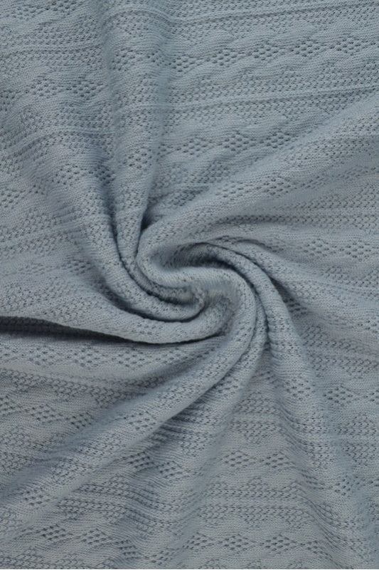 Silvergrå kabelstickad jacquard (bild 1 av 2)