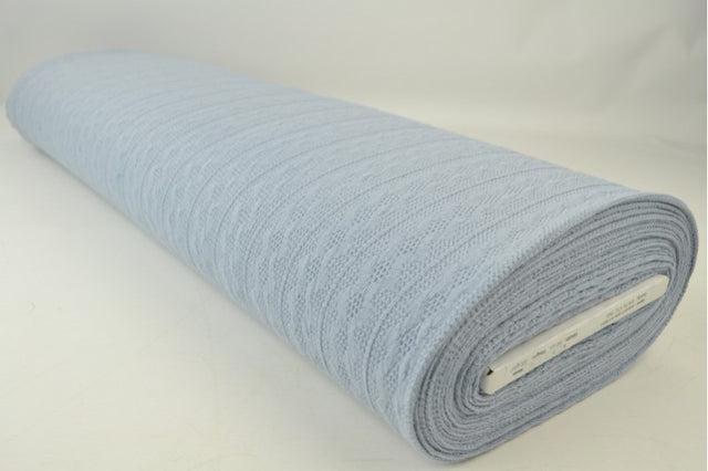 Silvergrå kabelstickad jacquard (bild 2 av 2)