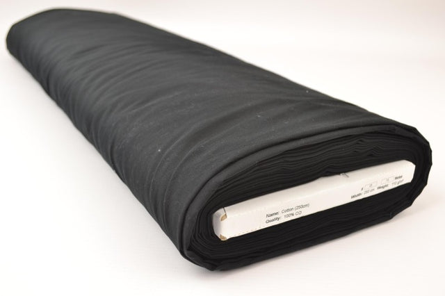 Svart bomull 250 cm (bild 2 av 2)