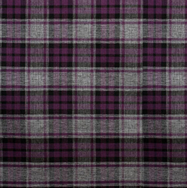 PLOMMONLILA SKOTSKRUTIGT TARTAN MÖBELTYG – SKOTSKRUTIGT & OEKO-TEX