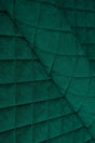 Klar malakitgrön Uttario velvet 3D – quiltad velour med solfjädersmönster (bild 1 av 3)