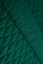 Klar malakitgrön Uttario velvet 3D – quiltad velour med bladmönster (bild 1 av 3)