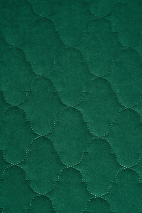 Klar malakitgrön Uttario velvet 3D – quiltad velour med bubbelmönster (bild 2 av 3)