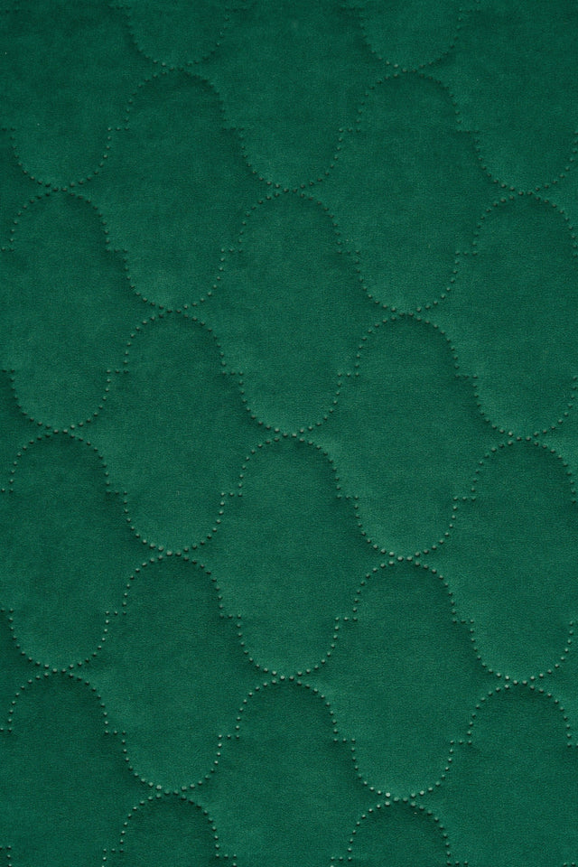 Klar malakitgrön Uttario velvet 3D – quiltad velour med bubbelmönster (bild 2 av 3)