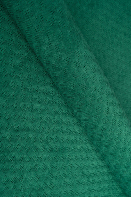 Klar malakitgrön Uttario velvet 3D – quiltad velour med fint vågmönster (bild 1 av 3)