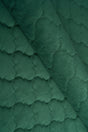 Dämpad grangrön Uttario velvet 3D – quiltad velour med bubbelmönster (bild 1 av 3)
