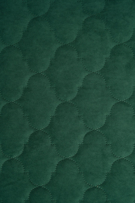 Dämpad grangrön Uttario velvet 3D – quiltad velour med bubbelmönster (bild 2 av 3)