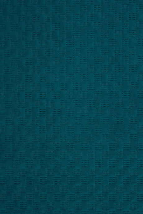Mörk fjordblå Uttario velvet 3D – kviltad velour med fint vågmönster (bild 2 av 3)