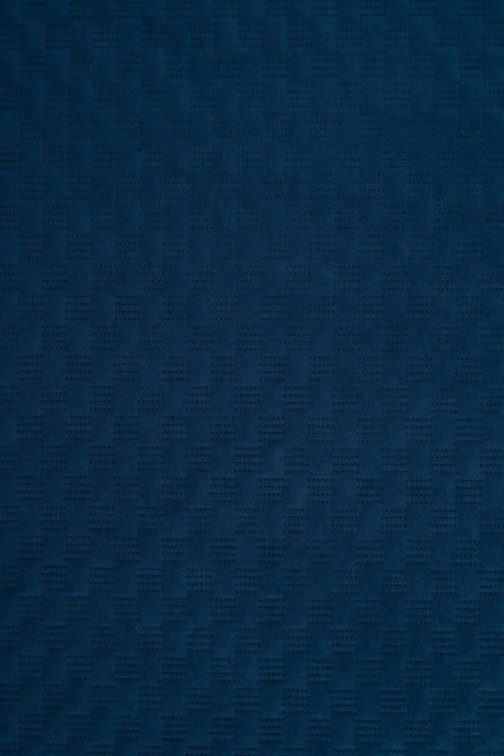 Mörk safirblå Uttario velvet 3D – quiltad velour med fint vågmönster (bild 2 av 3)