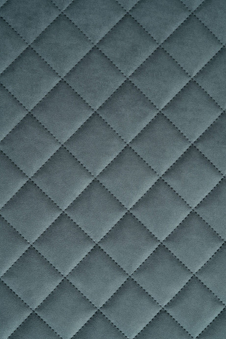 Mörk stormgrå Uttario velvet 3D – quiltad velour med solfjädersmönster (bild 2 av 3)