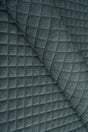 Mörk stormgrå Uttario velvet 3D – quiltad velour med rutmönster (bild 1 av 3)