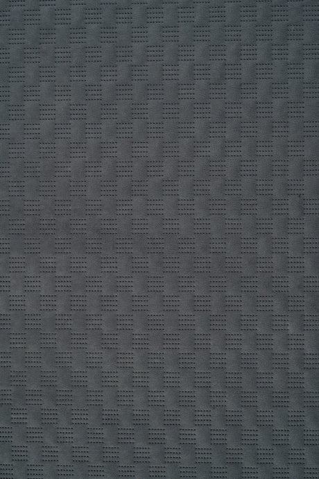 Mörk stormgrå Uttario velvet 3D – quiltad velour med fint vågmönster (bild 1 av 2)