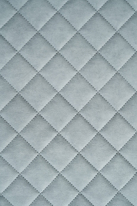 Ljus dimgrå Uttario velvet 3D – quiltad velour med solfjädersmönster (bild 2 av 3)